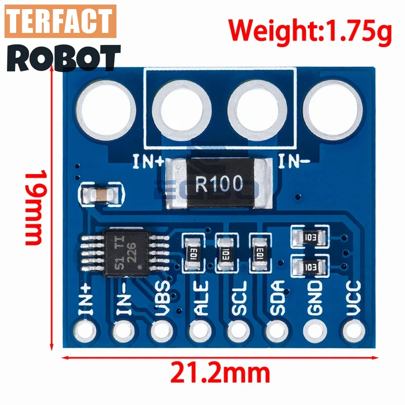 1~10PCS INA226 IIC I2C interface Bi-directional current/Power monitoring sensor module For Arduino TERFACT ROBOT