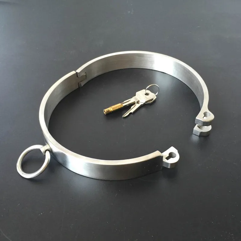 304 Stainless Steel Lockable Neck Collar Bdsm Bondage Restraints Choking Ring Slave Fetish SM Games Sex Toys For Women Man sexe - Image 3