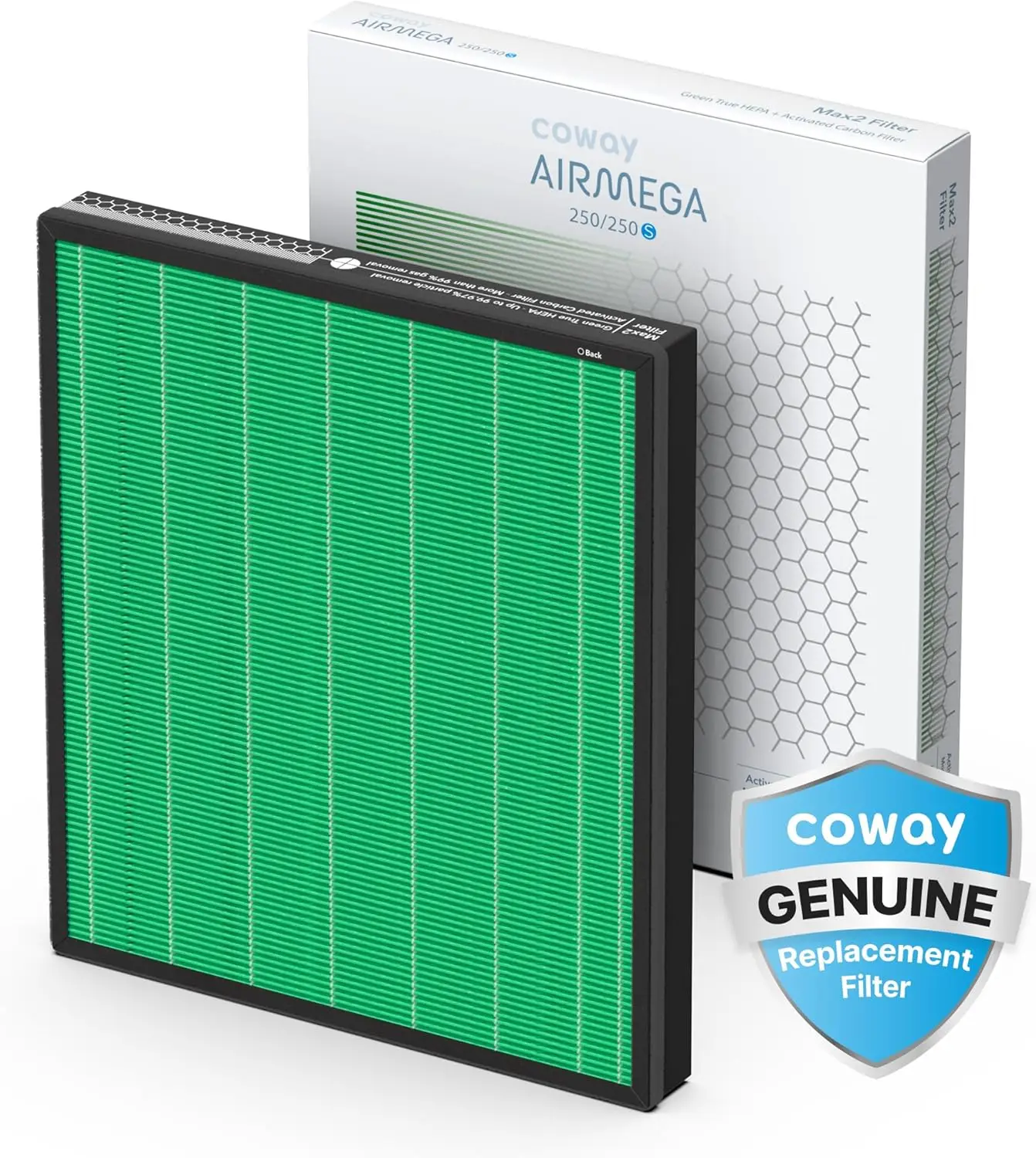 

Airmega 250/250S Air Purifier Filter Set, Max 2 Green HEPA and Active Carbon Filter, AP-1720-FP