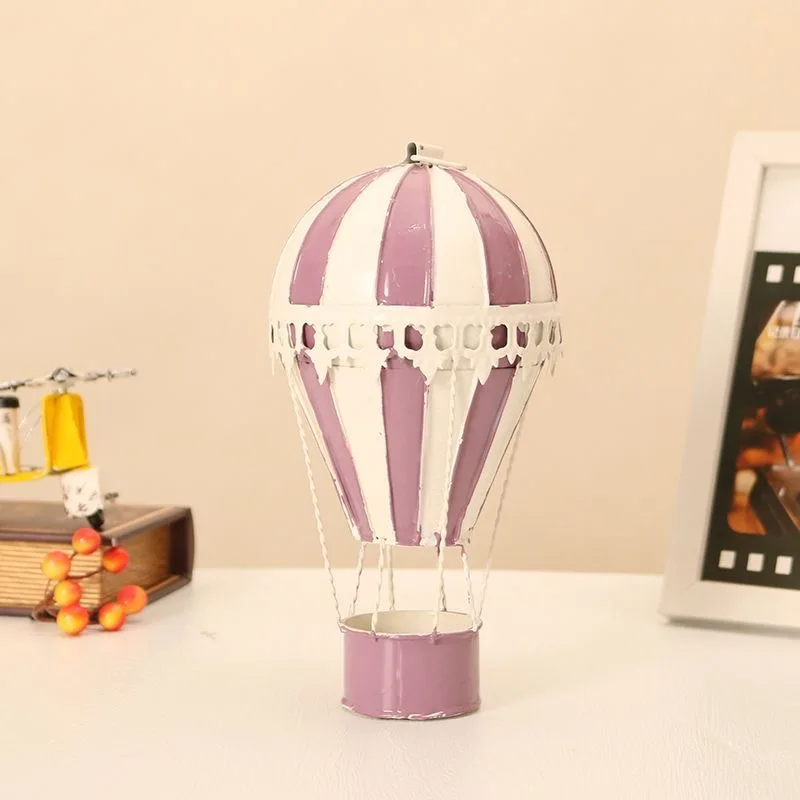 

2026 Modern Metal Hot Air Balloon Model Accessorie Hotel kindergarten Wall Hanging Ornaments Crafts Home Furnishing Decoration C