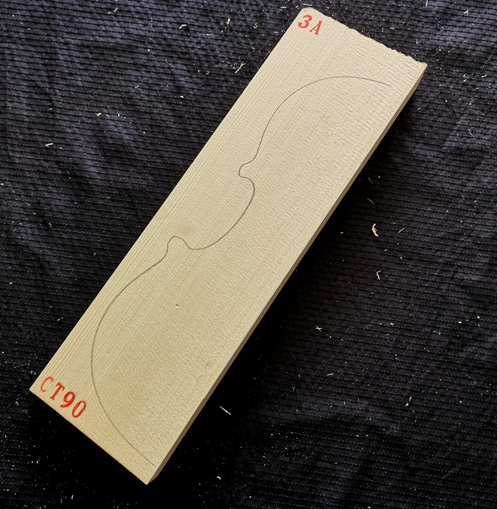 HUATOOLGrade AAA Sitka Spruce Alaska Violin Top Plate Material Wood Handmade Accessories Components