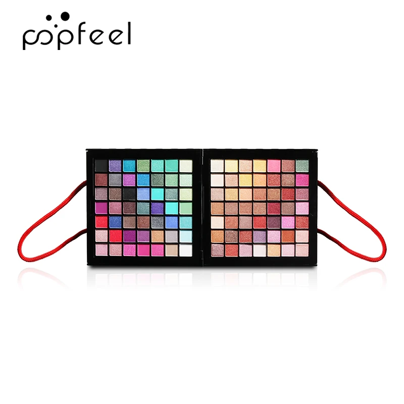 Paleta de maquiagem POPFEEL 177 Colors - Conjunto tudo-em-um com sombras, batons, blushes, corretivos, pincéis-vibrantes e versáteis.