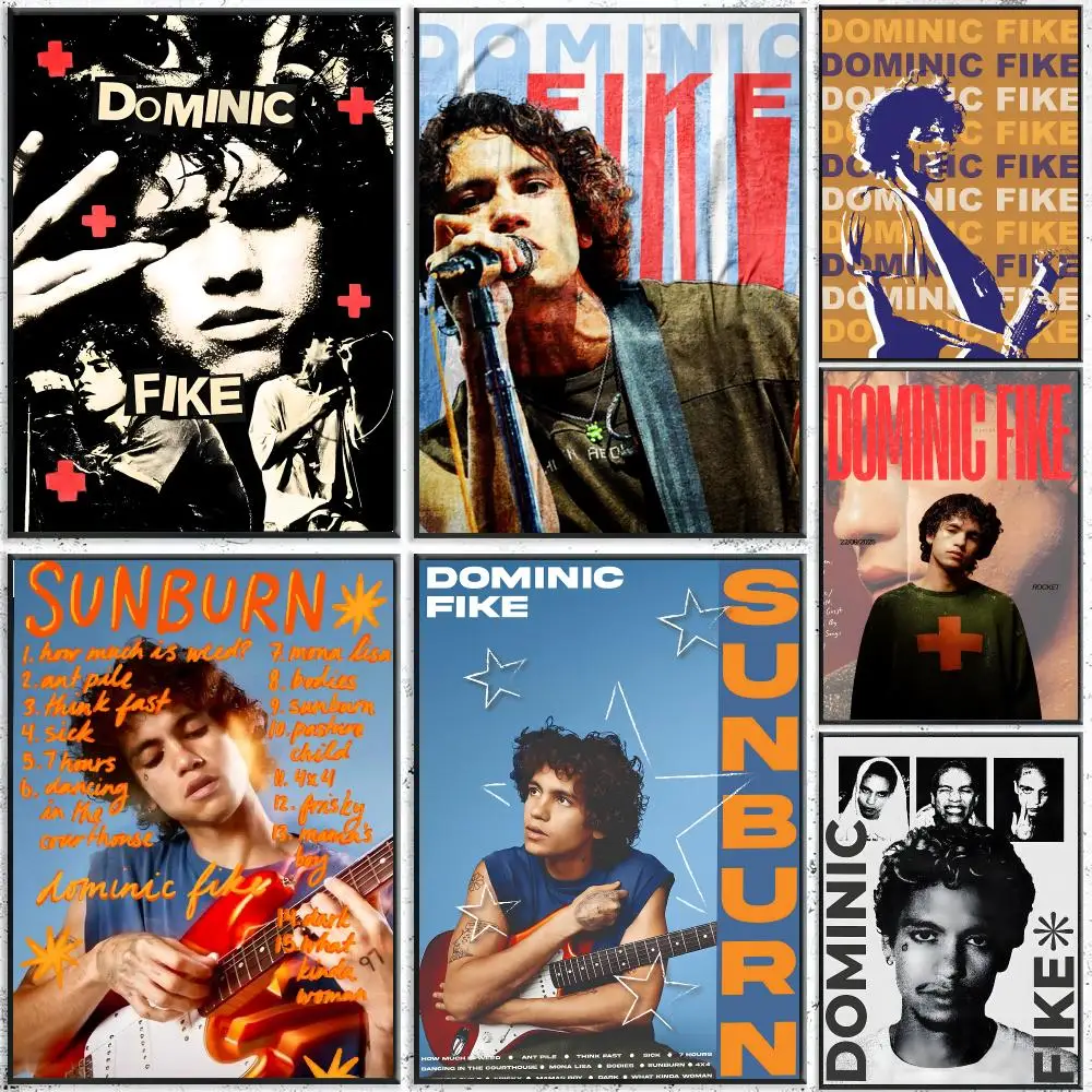 Dominic Fike Poster Waterproof Wall Art Sticker For Bar Living Room Vintage Room Decor High Quality Print Gift
