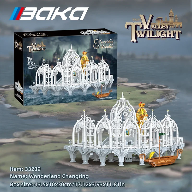 

2052PCS Fairyland Pavilion Building Blocks Fantasy Movie Classic Nordic Wonderland Moc Models Bricks Diy Toys Kids Holiday Gifts