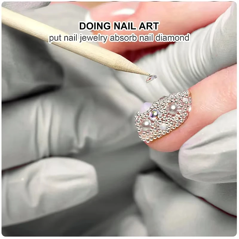 100/50 قطعة مسمار الفن انتهازي البرتقال الخشب العصي هلام البولندية رسم عصا أدوات العناية لمسمار الفن الطبيعي عصا أداة إزالة الجلد الميت