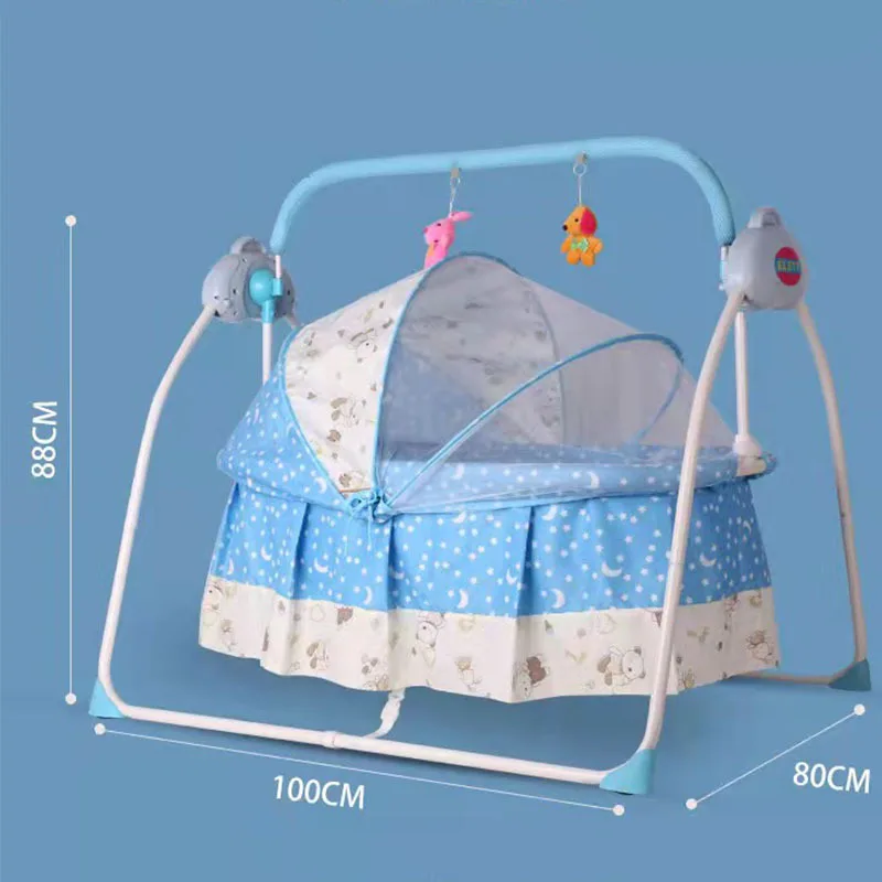 Sedia a dondolo agitatore elettrico per bambini Shaker letto per bambini reclinabile coassiale Baby neonato coassiale Sleep Shaker pieghevole per bambini