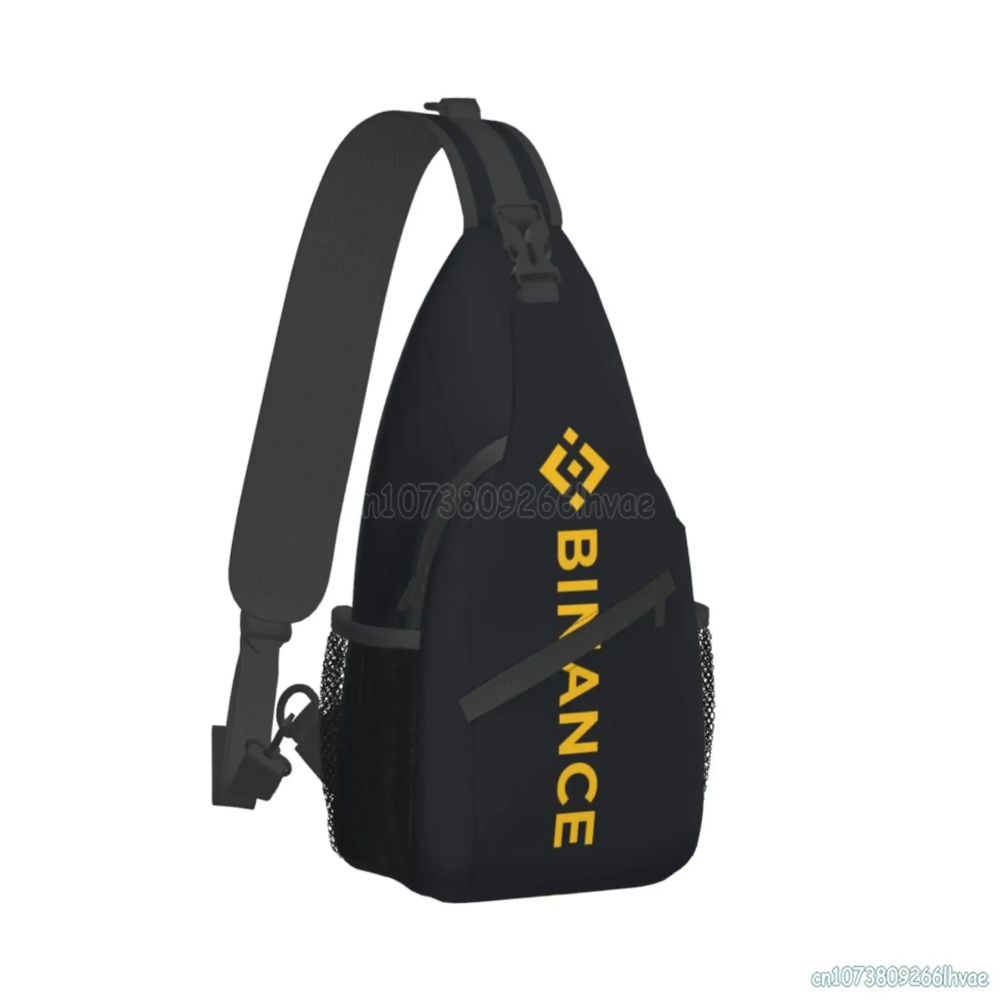 Binance Sling Bag Chest Crossbody Backpack Travel Hiking Daypack for Women Men with Strap Purse Lightweight Shoulder Bags