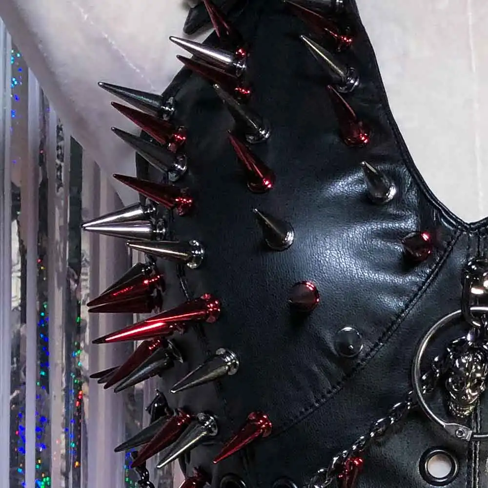 

Goth 90s Punk Rock Hip Hop Eco E-Girls Y2K Halter Camisole TOPS Emo 80s Hand Made Grunge Gothic Tank Harajuku DIY Kawaii Teen