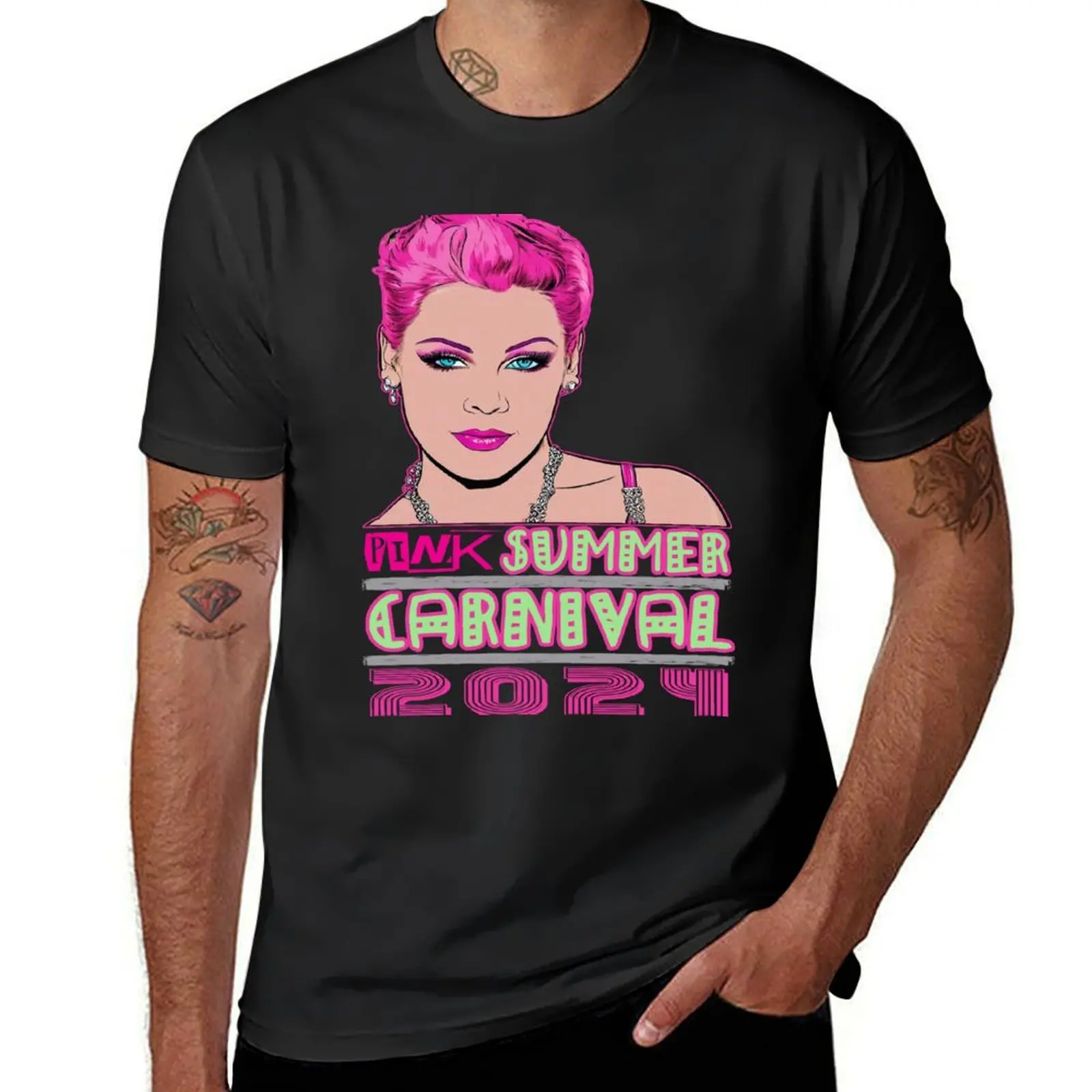 Pink Summer Spectacle The Singer's Carnival Tour Down Under 2024 T-Shirt new edition workout shirts for men