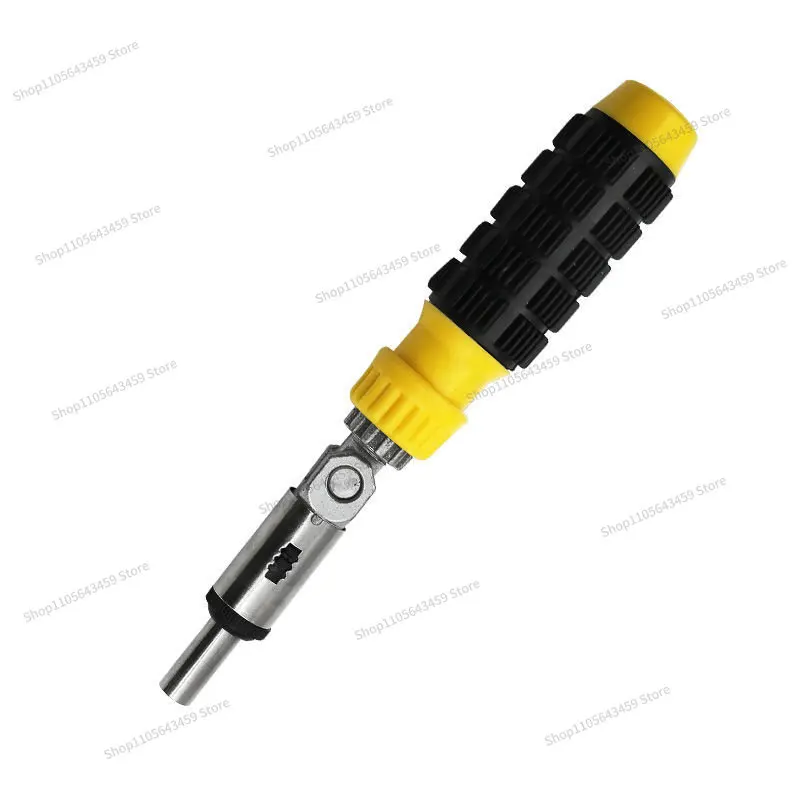 For 6.35 screw wrench angle variable 0-180 degrees left and right turn hexagon, multi-specification ratchet screwdriver