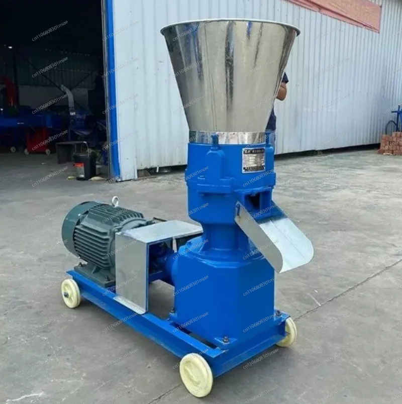 Cattle and sheep pressing granulator with moving wheel granulator flat die cylindrical grass powder extruder
