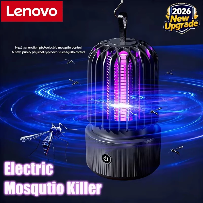 Lampe anti-moustiques Xiaomi, lumière UV bleue, choc électrique, 2 en 1, 1200mAh, rechargeable, pour Patio, voyage, nouveau