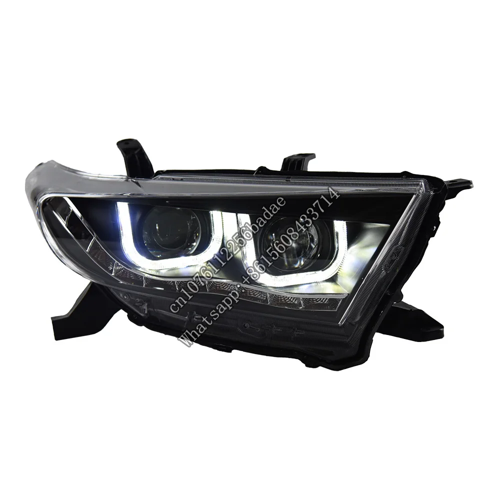 

Car Styling Head Lamp for Highlander LED Headlight Projector Lens 2012-2014 Dynamic Signal Drl Automotive Accessories