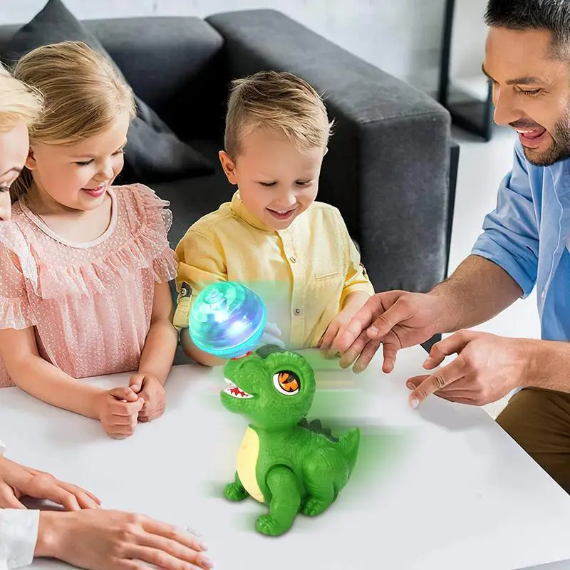 Oplichtend dinosaurusspeelgoed Robotachtige dinosaurusstuntdier Elektronische huisdieren met LED-verlichting Leren en onderwijsspeelgoed Interactief voor