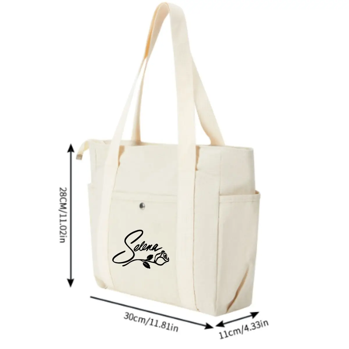 Selena Rose Fan Art Bolsa elegante e conveniente para bolsas e bolsas femininas