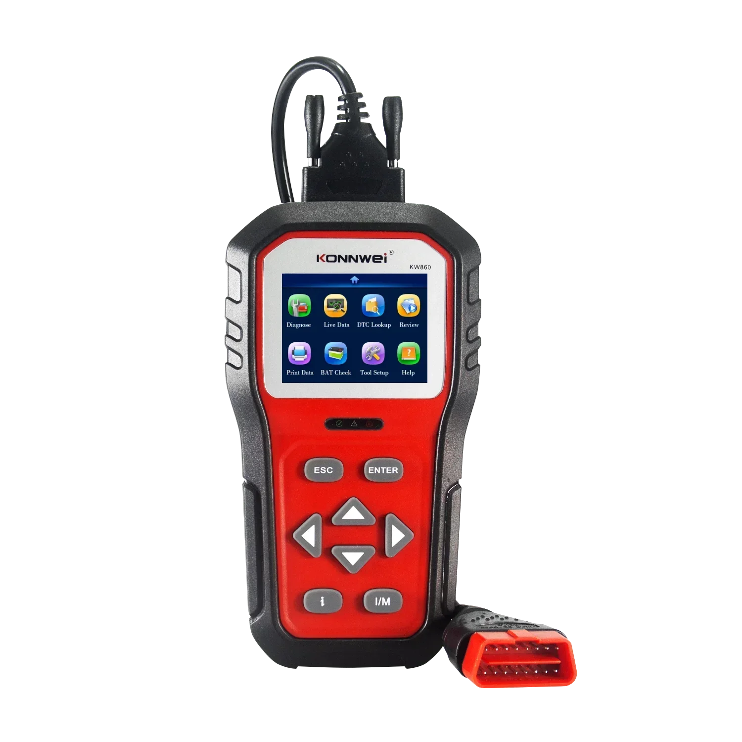 

KONNWEI KW860 OBD2 Автомобильный сканер Obd 2, автомобильный диагностический инструмент, полная функция Obd2, автомобильные инструменты, считыватель кодов двигателя, бесплатное обновление