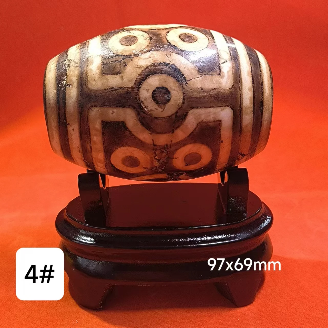 1pcs/lot Multi-Eyed Agate Dzi Ornament large home decoration Various patterns Collection accessories jewelry amulet folk-custom