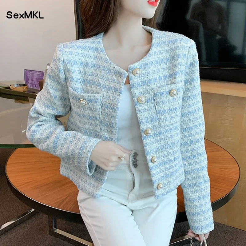 

Autumn Winter Jackets Women 2024 Elegant Fahsion Long Sleeve Short Tops Office Ladies Korean Style Outwear Harajuku Jacket Coats