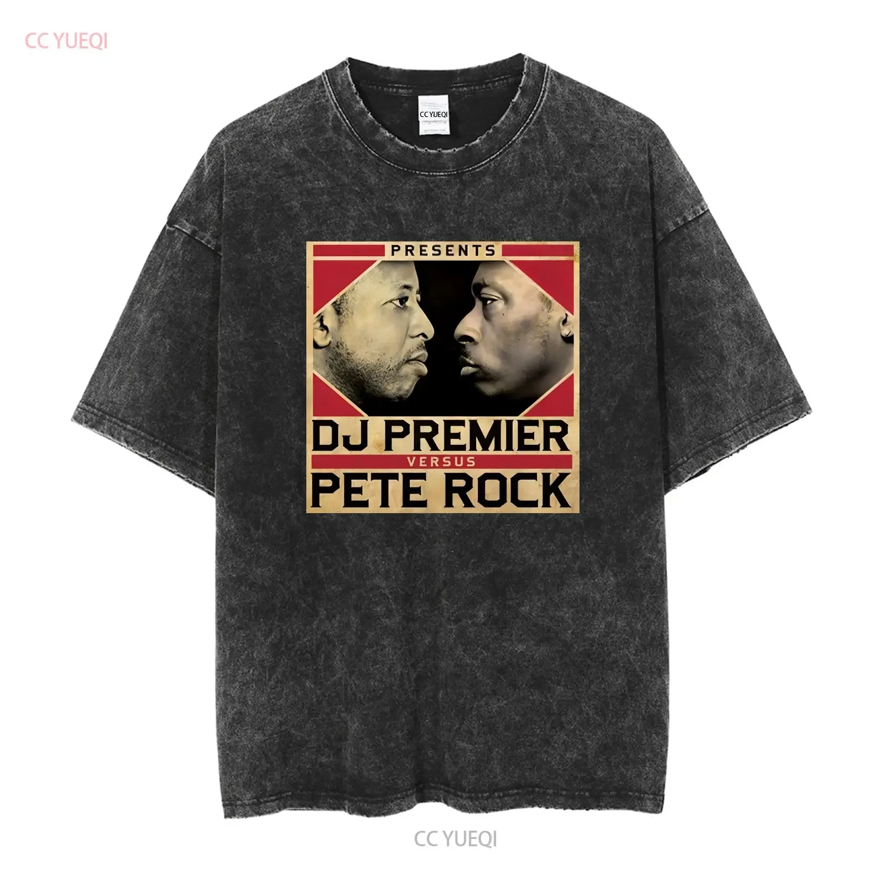 Dj Premier Vs Pete Rock T shirt Art Son Father S 4XL vintage Washed Casual Soft streetwear designer clothes Breathable