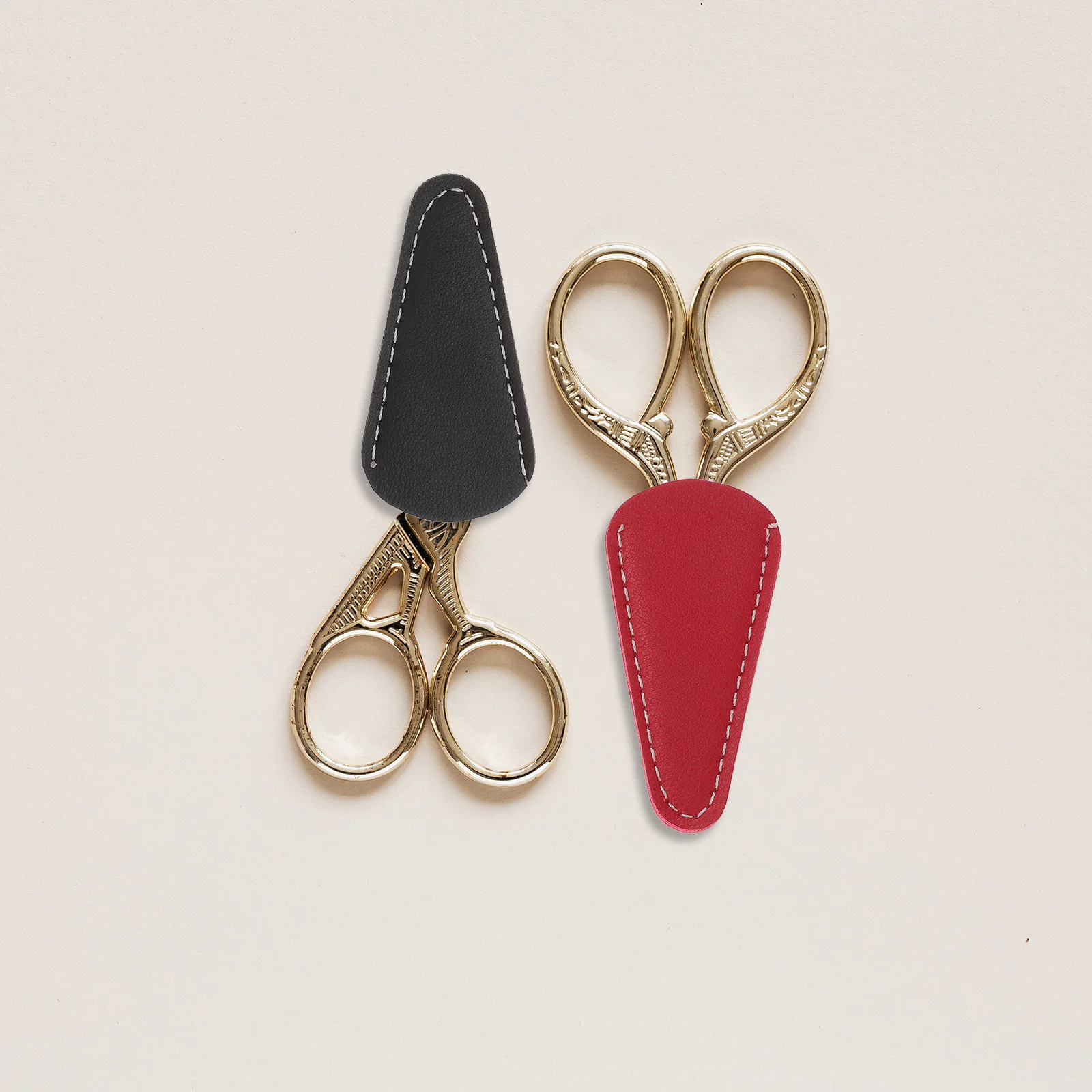 

3pcs Scissor Headgear Sheaths PU Covers Razor Case Bag Protectors Stylish Different Colors Hair Care