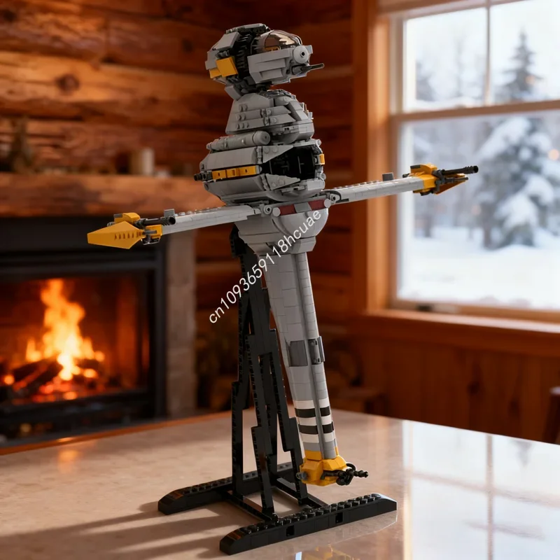 

1407 деталей MOC A SF B Wing Starfighter: Модель звездолета, конструктор, рождественский подарок, архитектурная игрушка, набор для сборки, развивающая игрушка, кирпичики для творчества