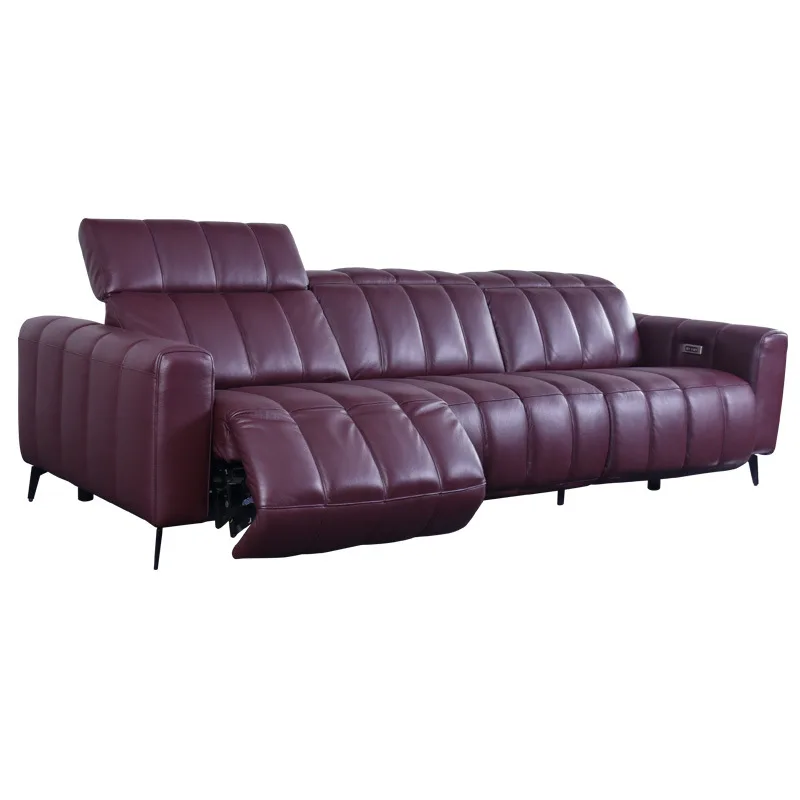 

Electric functional sofa zero against the wall modern simple piano keys small apartment straight row living room