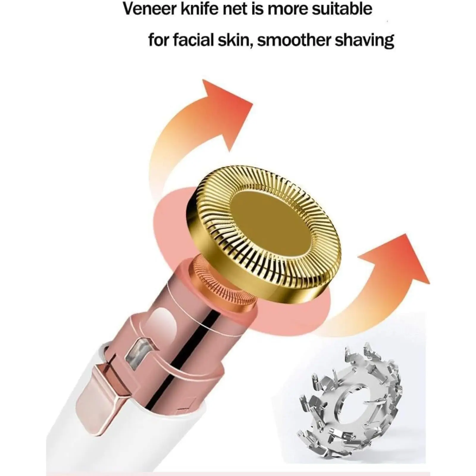 Pluxy Epil Pro 3.0 Cordless Face Epilator for Women - 2-in-1 Hair Removal for Face, Hand, Legs, Underarms