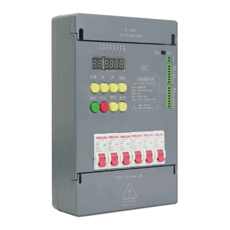 Central Control Multi-function Card Control Distribution Cabinet LED Display Ultra-thin Distribution Box Manual Time Control