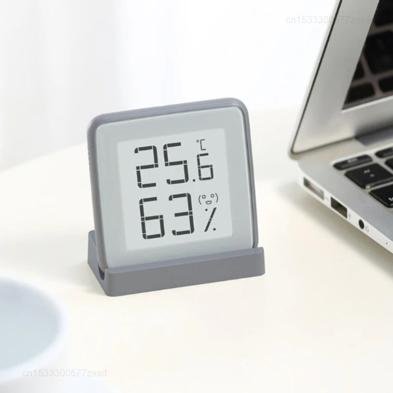 Miaomiaoce E-Link INK شاشة ذكية محطة الطقس الرقمية عالية الدقة ميزان الحرارة الرطوبة درجة الحرارة مقياس الرطوبة #6