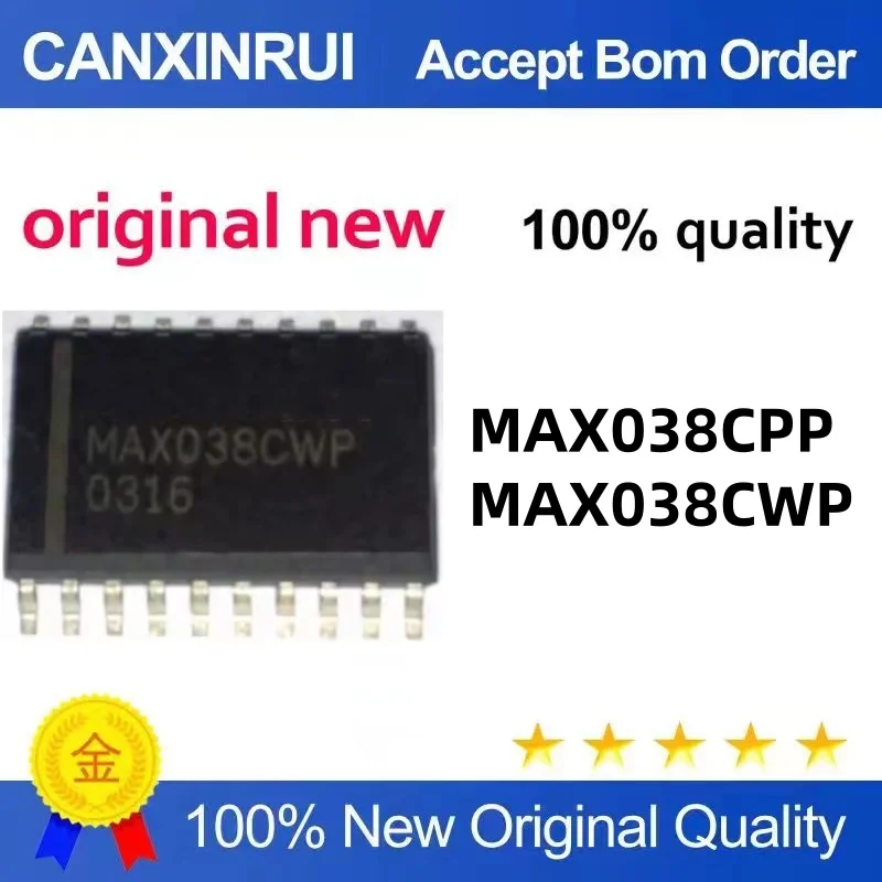 

The MAX038 MAX038CWP SOP20 MAX038CPP DIP20 in-line patches are available