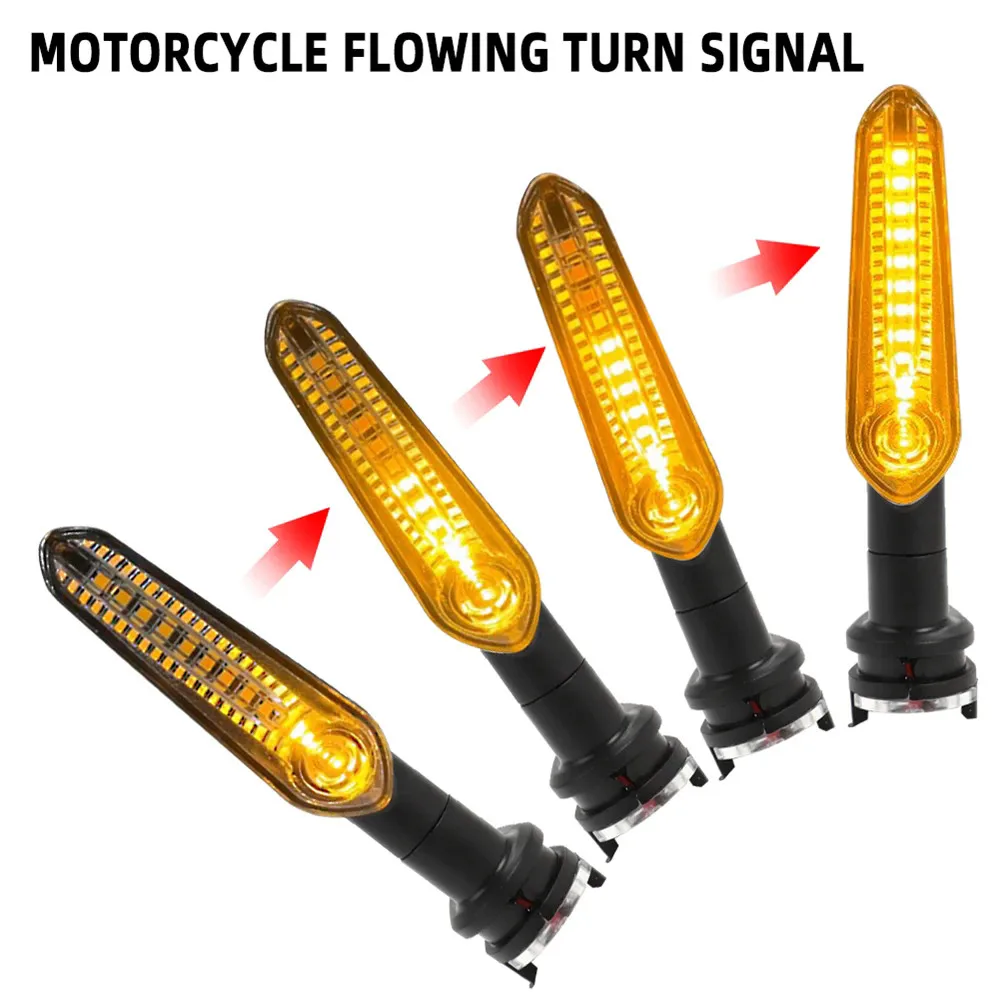 Motocyklowy kierunkowskaz LED Płynąca woda Bursztynowy przedni tylny kierunkowskaz Lampa błyskowa do Yamaha MT07 MT03 MT09 Tracer XSR 700