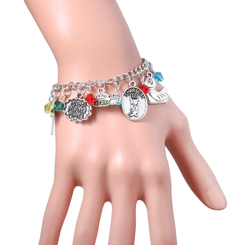 TV Show Central Park Friends Charm Bracelet Central Park Coffee Time Dangles Bracelets for Women Men Wristlet Girl Jewelry