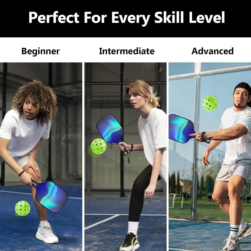 9 pieces of 26 hole pickle balls, high elasticity outdoor pickle balls, suitable for outdoor court training and competition