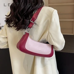 LEFTSIDE Design Pu Leather Small Shoulder Bags for Women 2024 New Trend Korean Fashion Females Crossbody Bag Handbags and Purses