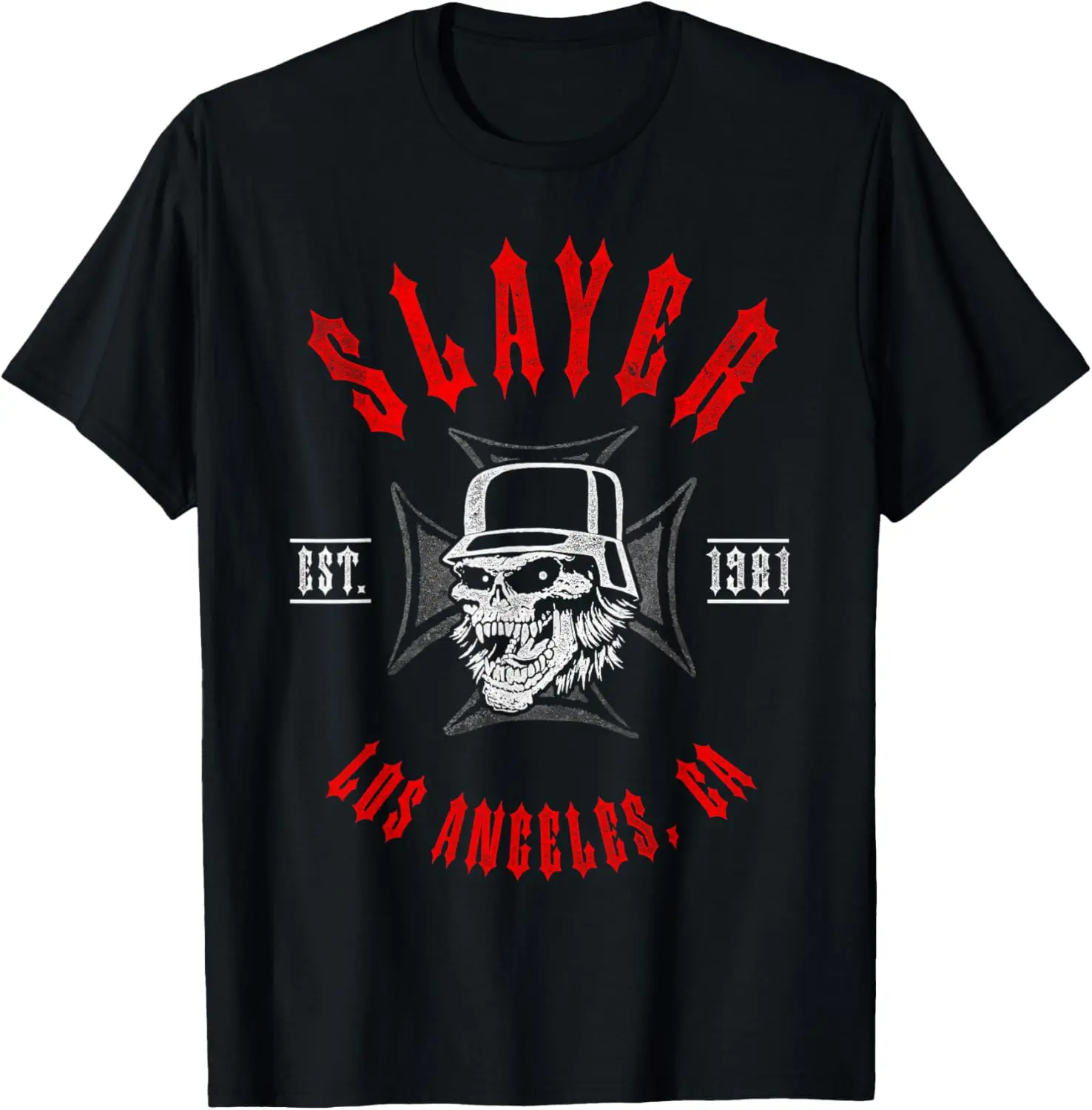 Slayer – Est 1981 Black and Red T-Shirt