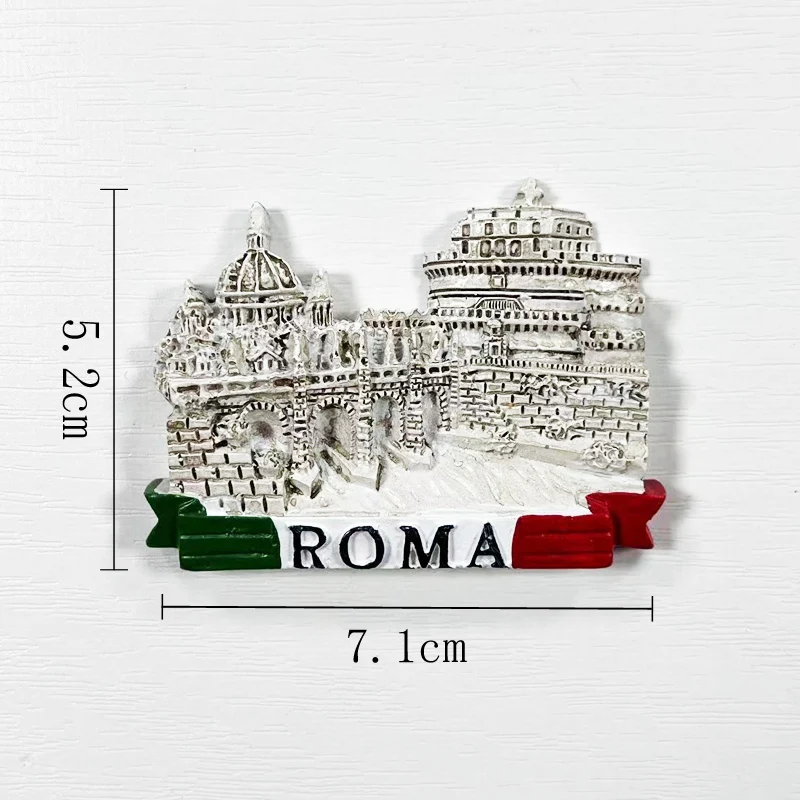 

Famous Roman Empire Architecture Tourist Souvenirs 3D Magnetic Refrigerator Stickers, Home Decorations, Travel Gifts