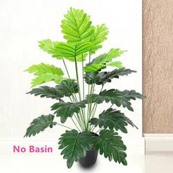 70CM 18 Fork Large Artificial Plants Monstera Plastic Tropical Palm Tree Branch Fake Coconut Tree Home Living Room Office Decor