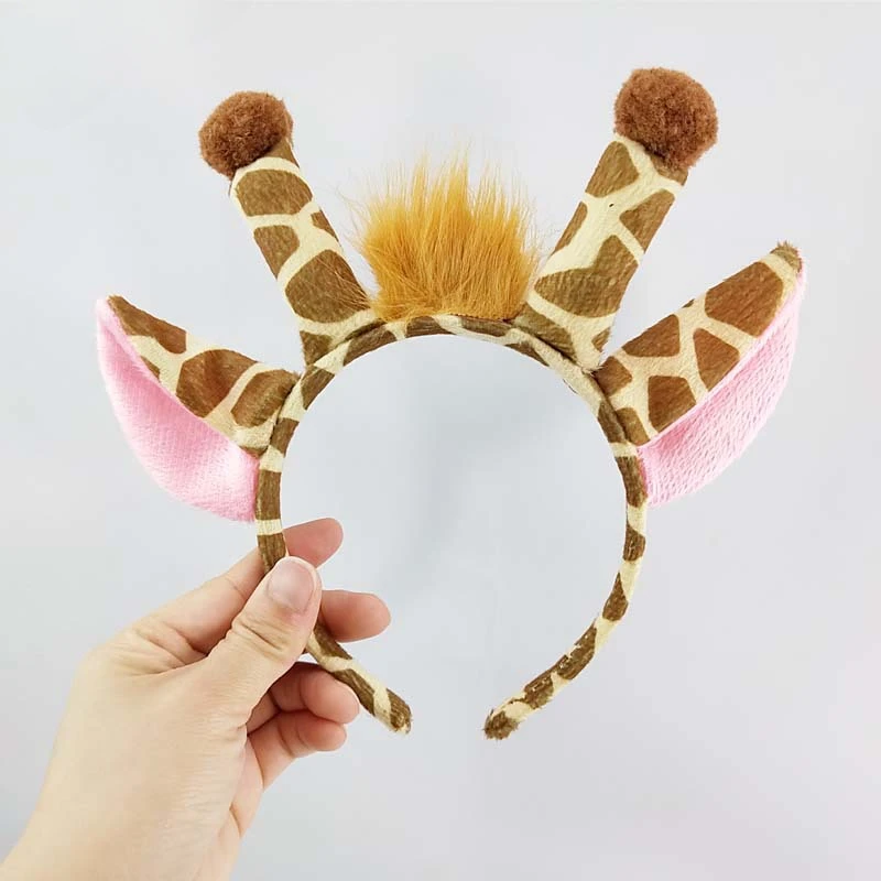 Halloween Animal Headwear Giraffe Hairband Makeup Dance Party Stage Performance Dressing Props Headbands for Women  Hair Band