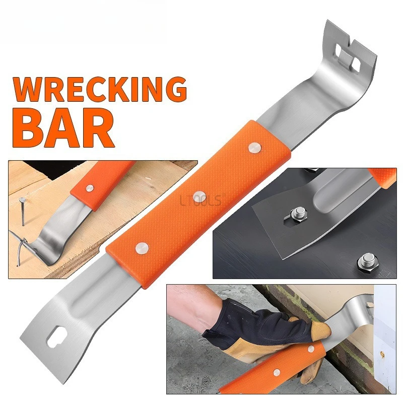 

Multifunctional Wrecking Bar Scraper Stainless Steel Crowbars Tighten The Screws M5 and M6 Professional Household Hand Tools