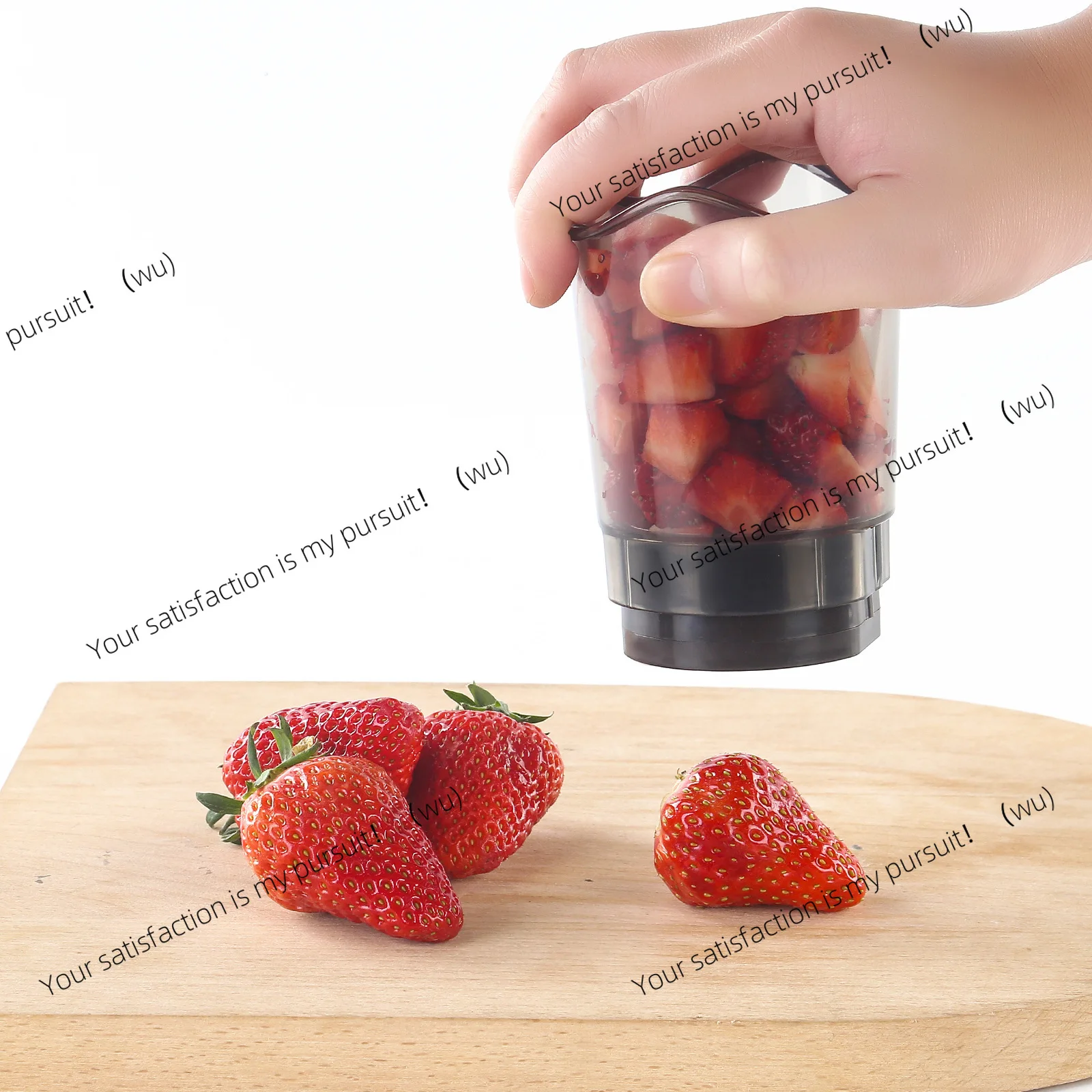 

Fruit slicer, fruit and vegetable slicing cup, strawberry kitchen gadget, vegetable salad slicing cup 304 stainless steel