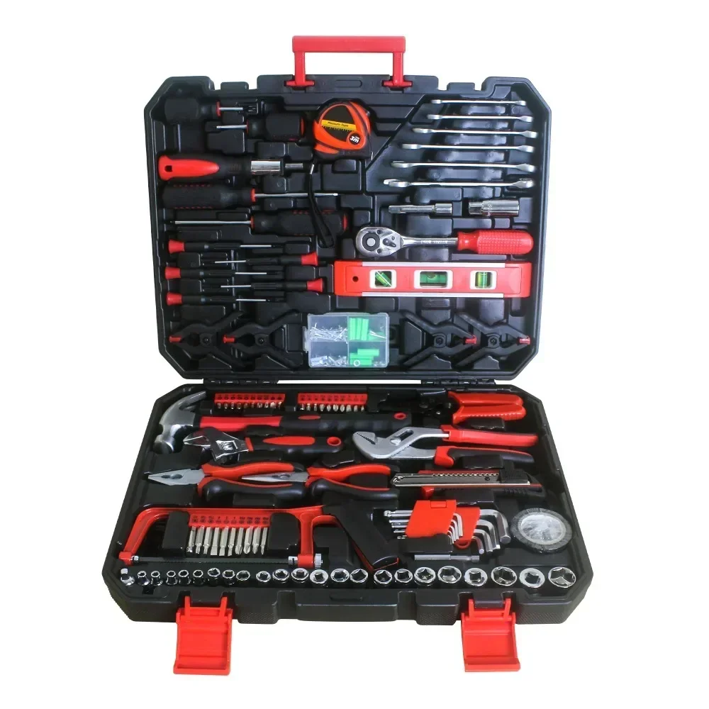 Toolbox, Kit Essential Home Repair Set with Plastic Toolbox Ideal for College Students, Home Use, 238-PieceToolbox