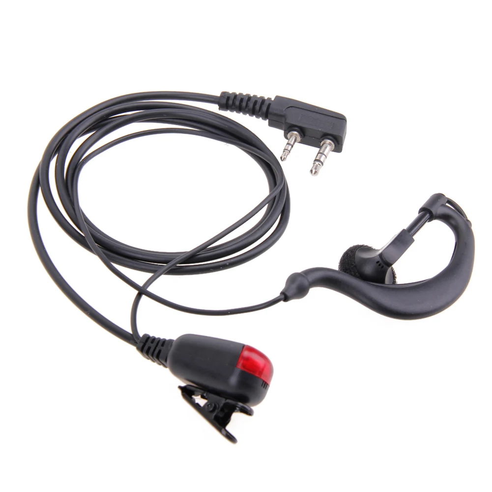 2Pin Walkie Talkie Headset Multifunctional G-Shape Earphone Walkie Talkie Headset Privacy Accessories for Two Way Radio