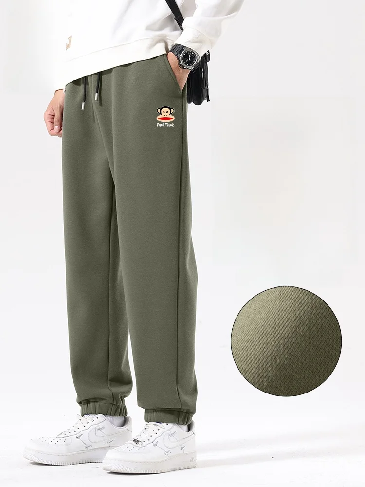 

Мужские повседневные спортивные брюки Large Mouth Monkey, весенне-осенние, новые, больших размеров, свободного кроя, молодежные, модные