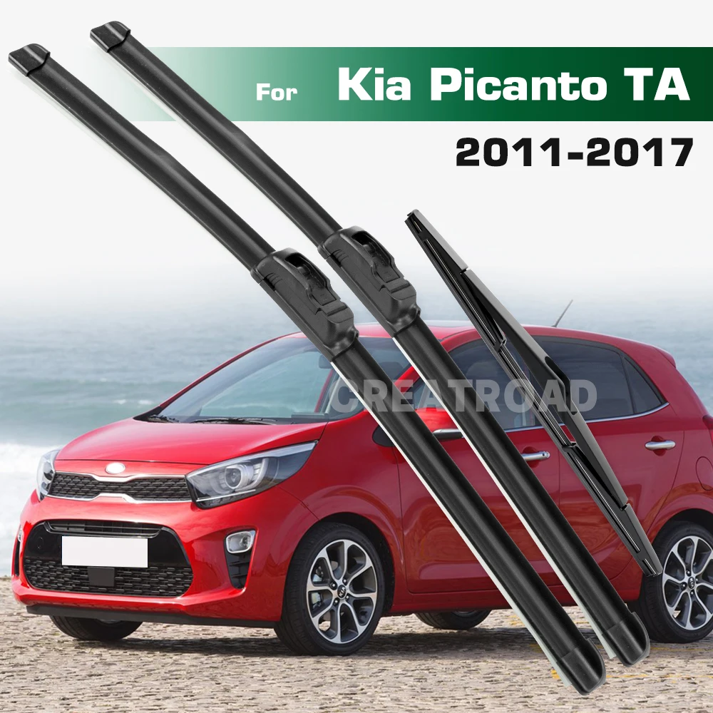 

GREATROAD стеклоочиститель для Kia Picanto TA 2011-2017 2012, передние и задние щетки стеклоочистителя, щетки для лобового стекла 24 "+ 14" + 12"
