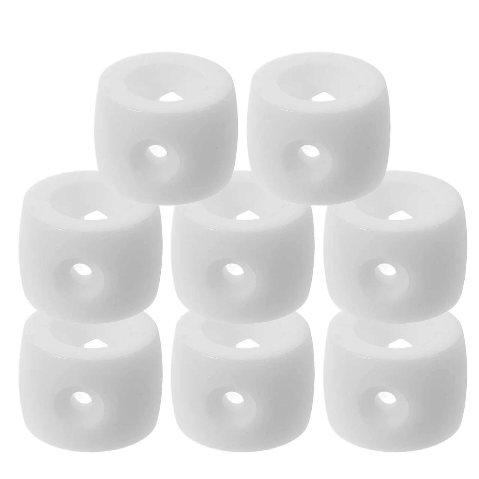 

8pcs Table Locator Rings Foosball Bushings White Soccer Rod Positioner Parts Goal Bar Stop Rings Plastic Replacement