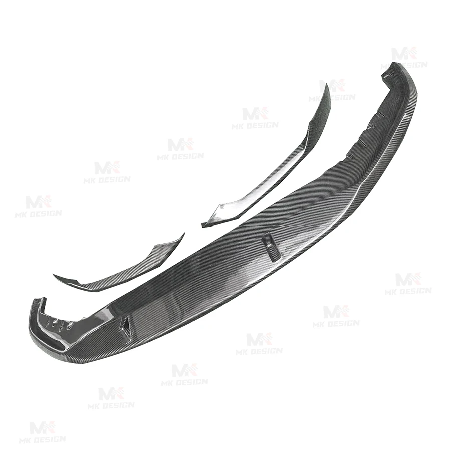 Carbon Fiber MP Style Front Bumper Lip Chin Spoiler for BMW 5 Series G30 G38 LCI 2020-2023 Front Lip Splitters Car Accessories