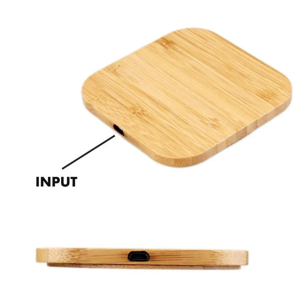 Portatile per caricabatterie wireless che carica il pad sottile in legno per / Plus/ X Pad per caricabatterie wireless per smartphone per S7