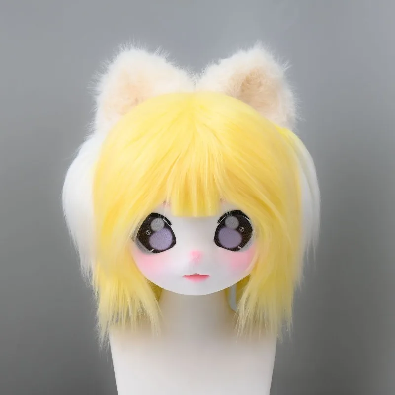 Fursuits Head Kemono Head Animal Kigurumi Kig Furry Mask Cute Halloween Role-playing Costume Cosplay Comic Exhibition Headbase view 2