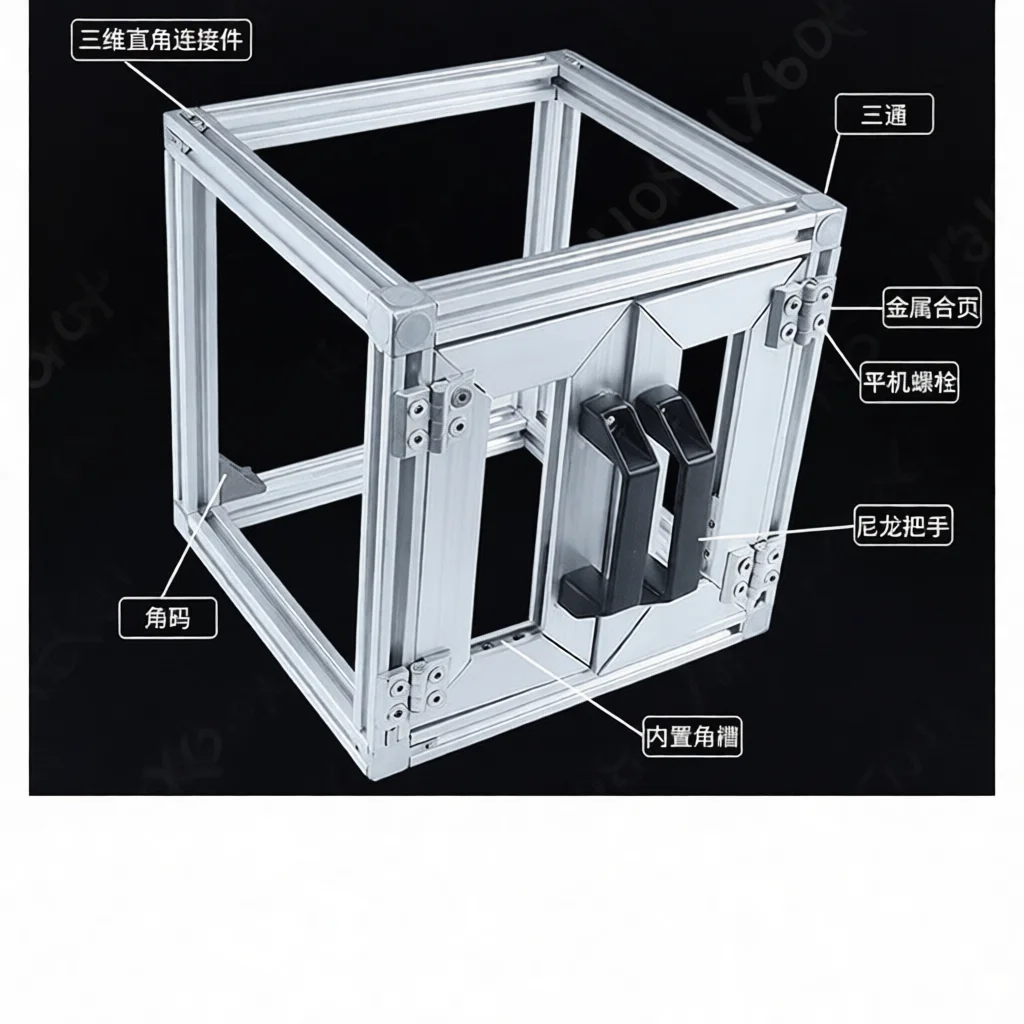 Carbon Steel Chrome Plated Joint Plate Connector Fastener For 2020 3030 4040 T Shape L Shape Linear Cross Aluminum Profile DIY