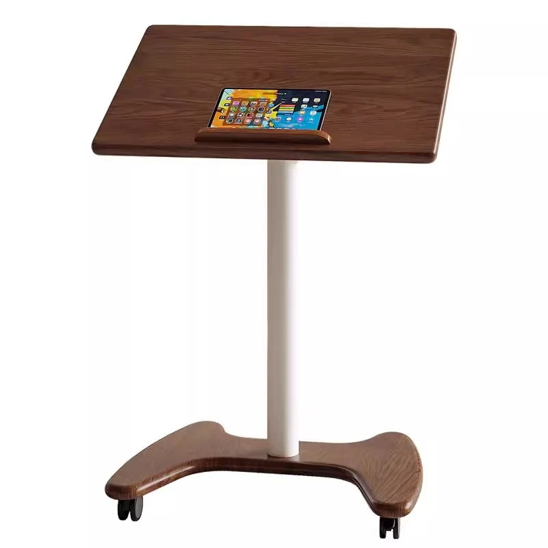 

Solid wood lifting computer table removable small book table sofa side study desk